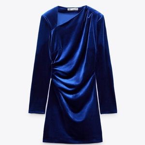 Velvet blue dress